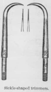 Sickle-shaped trimmers Sickle-shaped trimmers